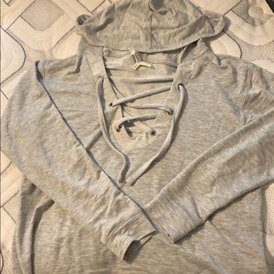 Cropped long sleeve tee